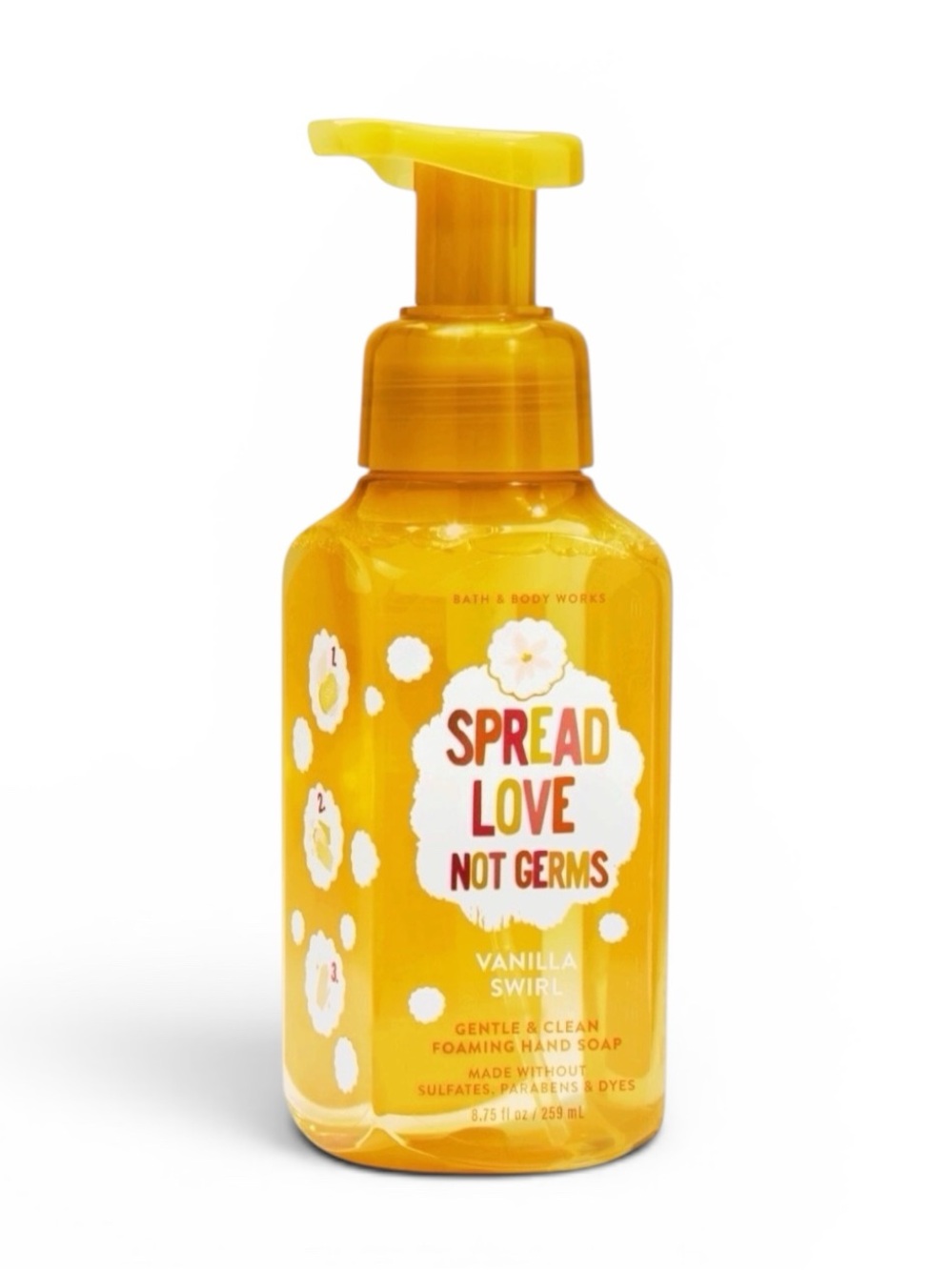 Bath & Body Works SPREAD LOVE NOT GERMS Vanilla Swirl Foam Hand soap 8.75 fl oz